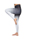 Side View of B&W Yoga Pants