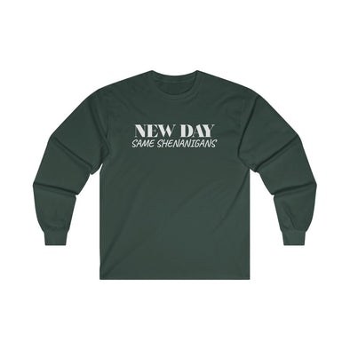 New Day New Shenanigans-Ultra Cotton Long Sleeve Tee