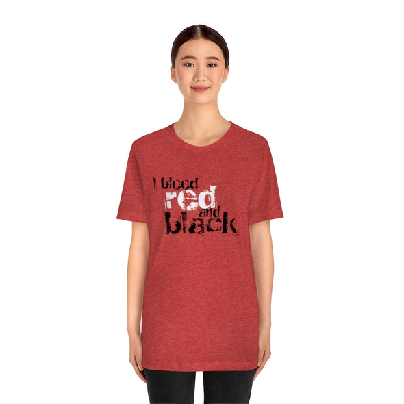 BV I Bleed Red & Black - Unisex Jersey Short Sleeve Tee