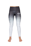 Front View of B&W Yoga Pants