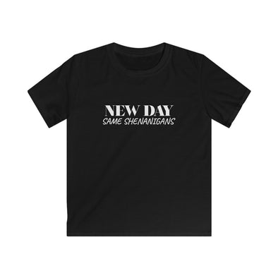 New Day Same Shenanigans-KID'S Softstyle Tee