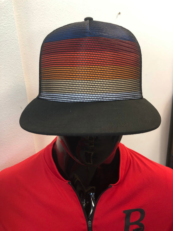 Snapback StripeTrucker Hat